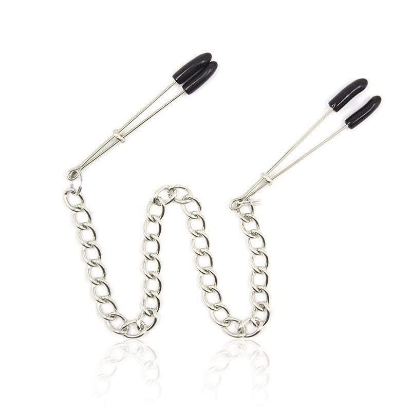 Adjustable Stainless Steel Chained Nipple Grips - Sexy Bee UK