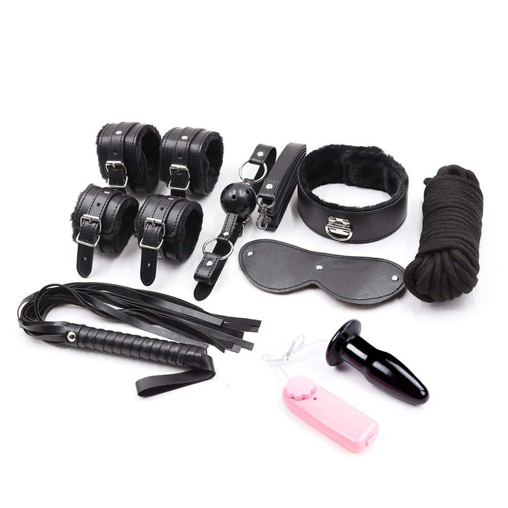 All Locked Up Eight Piece Bondage Kit with Vibrating Butt Plug - Sexy Bee UK