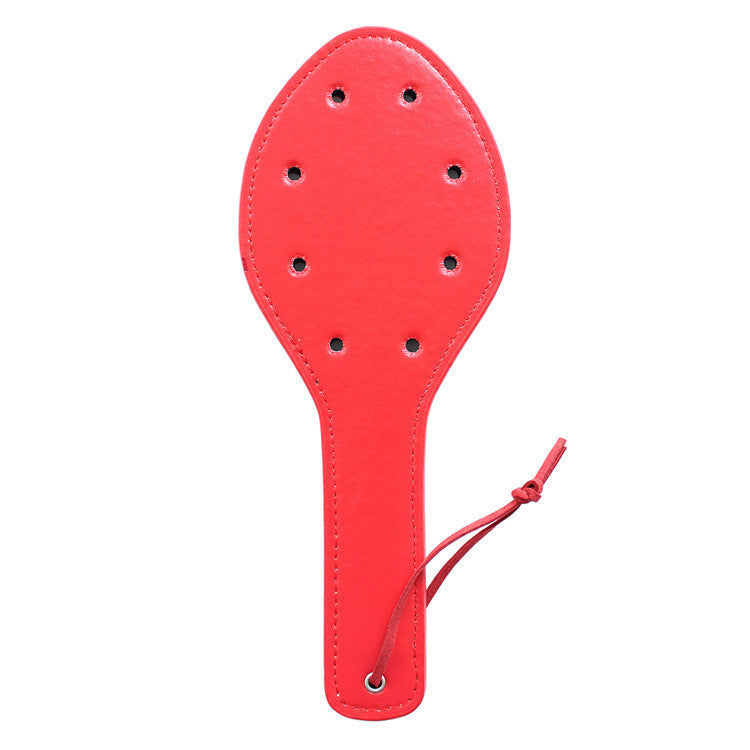 Faux Leather 8 Hole Indent Spanking Paddle - Sexy Bee UK