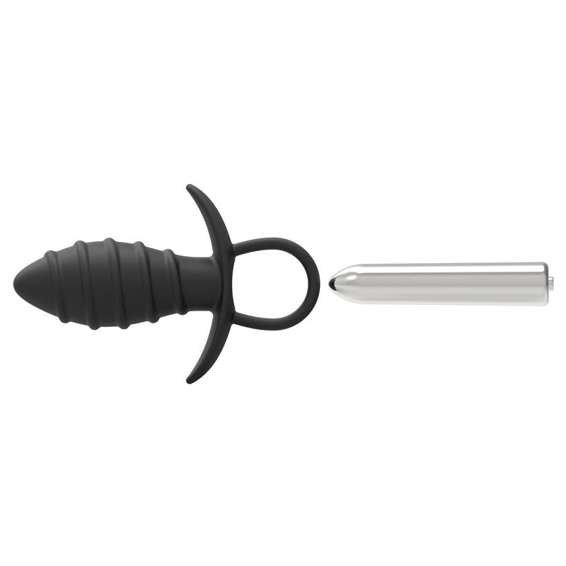 Vibrating Anal Toy with Texture and Pull Ring - Sexy Bee UK