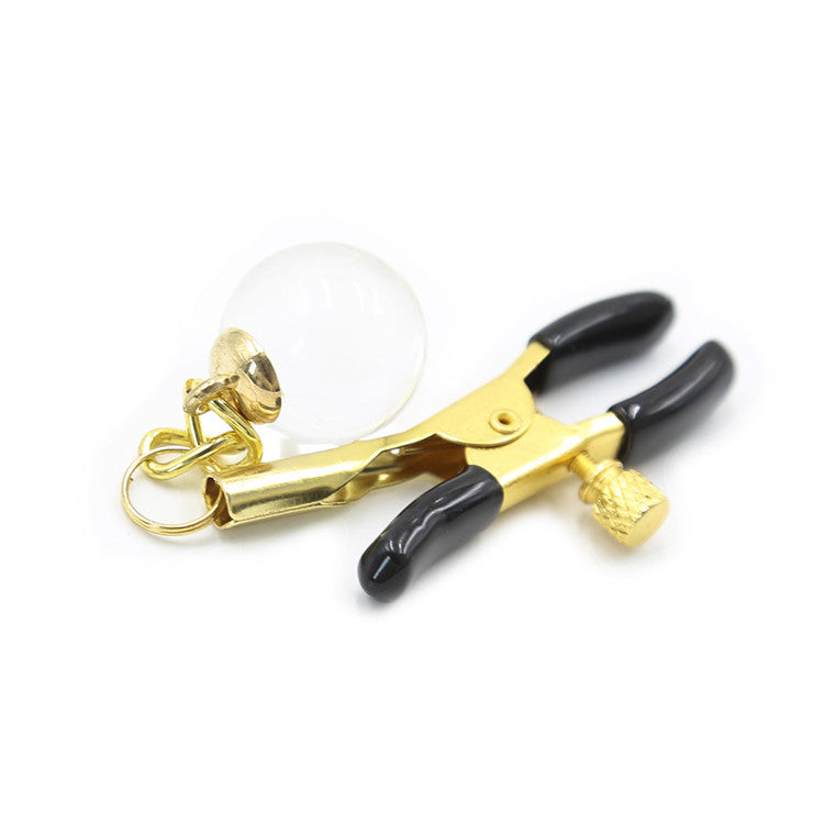 Adjustable Nipple Clamps with Beaded Accessories - Sexy Bee UK