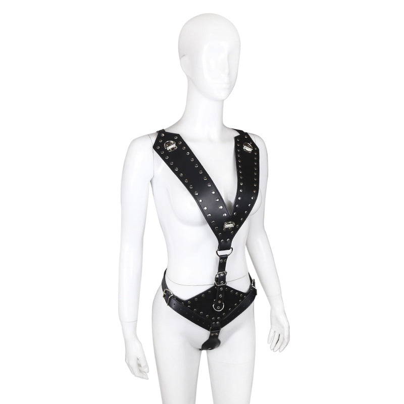 Minx Body Harness with Chastity Panties - Sexy Bee UK