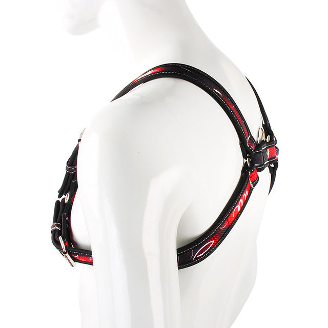 Patterned Crossbow Body Harness - Sexy Bee UK