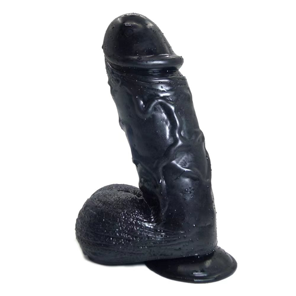 Bruno - Monster, Black Silicone Dildo with Strong Suction Base - Sexy Bee UK