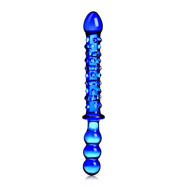 The Blues Brothers Double Ended Glass Dildo - Sexy Bee UK