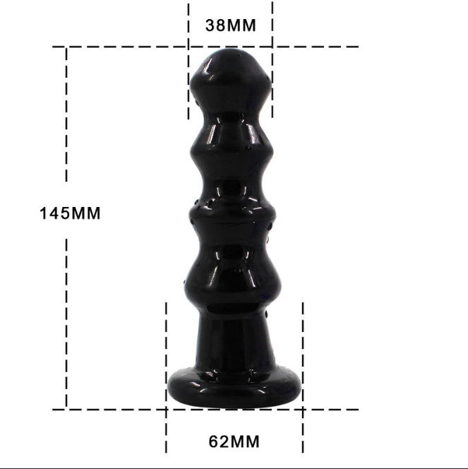 Purple Booty Hunter Silicone Beaded Butt Plug - Sexy Bee UK