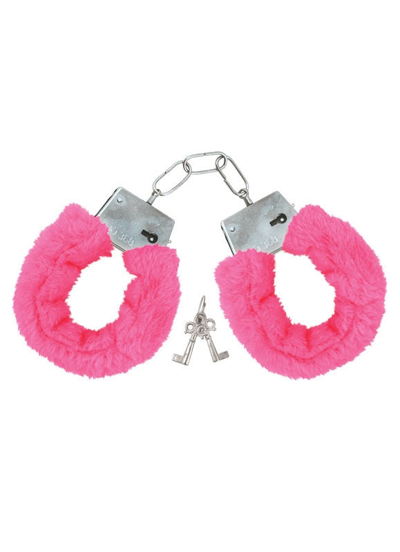 Fluffy Locking Handcuffs - Sexy Bee UK