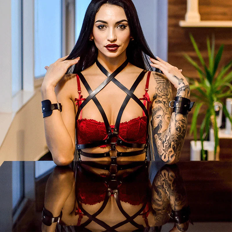 Leather Bustier - Sexy Bee UK