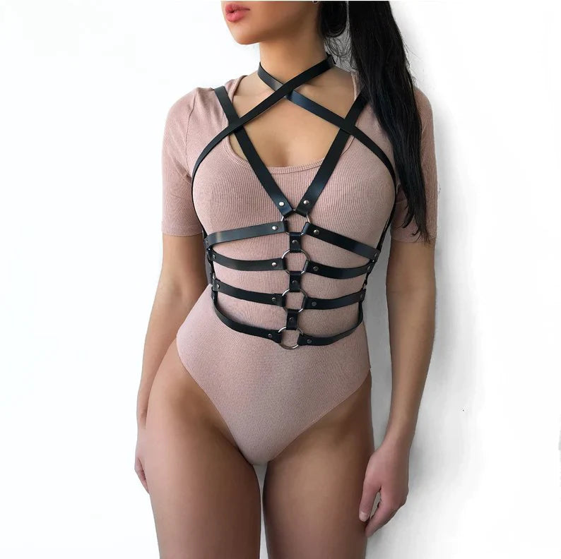 Leather Bustier - Sexy Bee UK