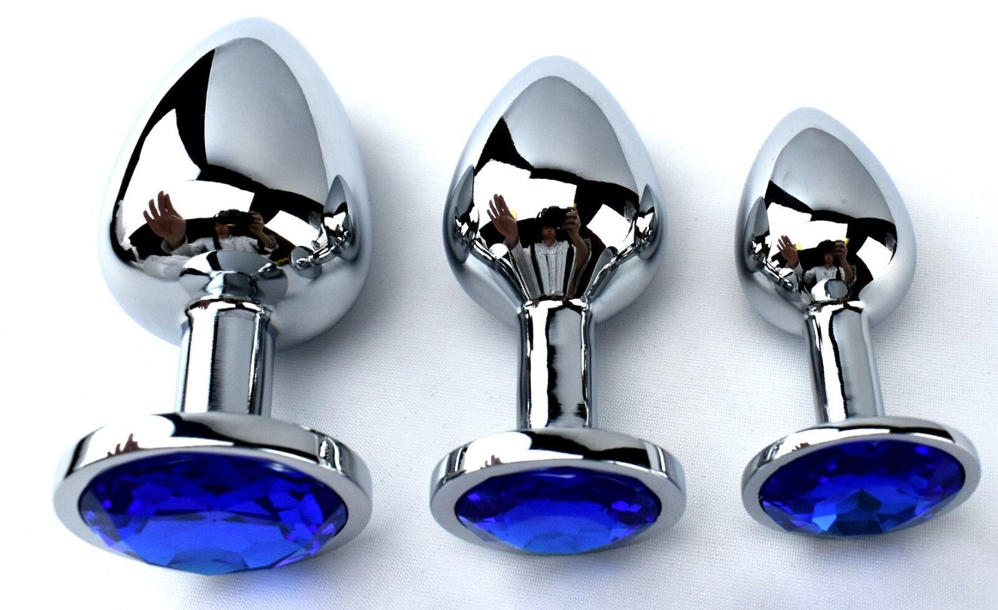 Jewelled Butt Plugs (3 Piece) - Sexy Bee UK