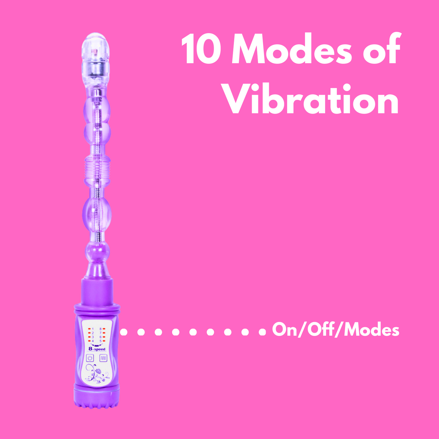 Bendable Vibrating Anal Beads