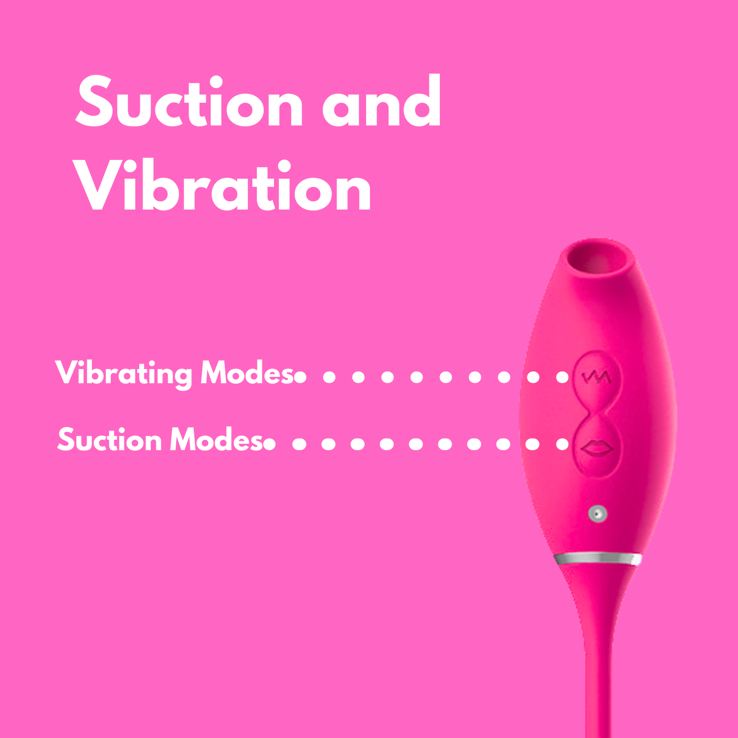 Clitoral Suction Stimulator with G-Spot Vibrator