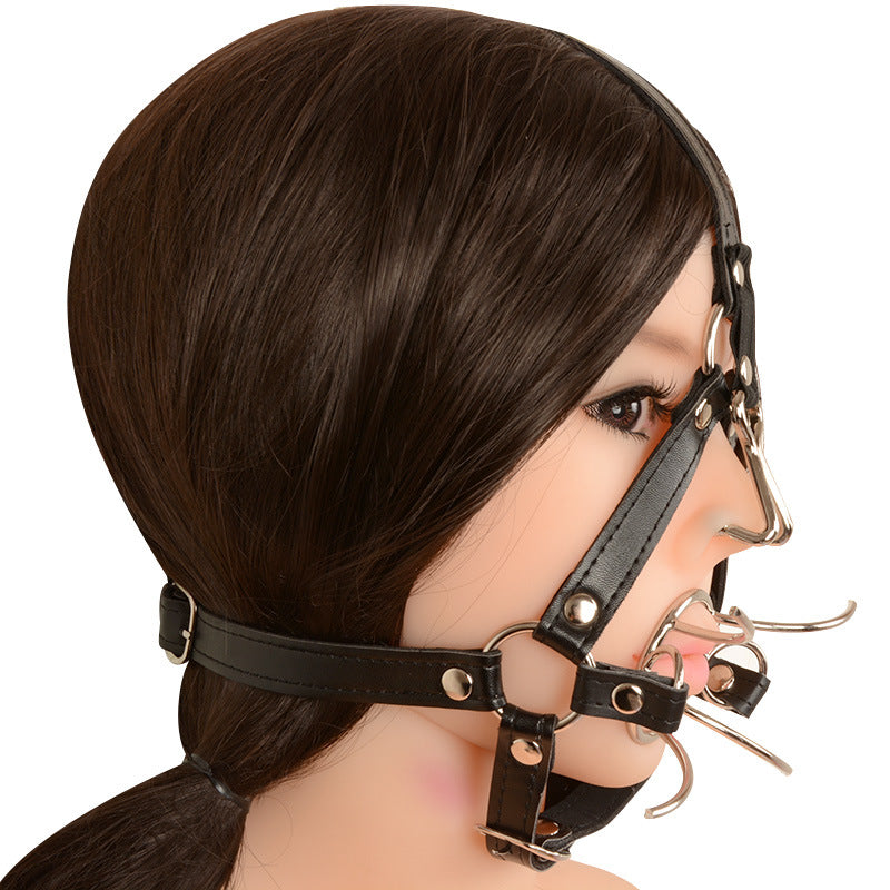 Leather Face Harness and Anal Kit - Sexy Bee UK