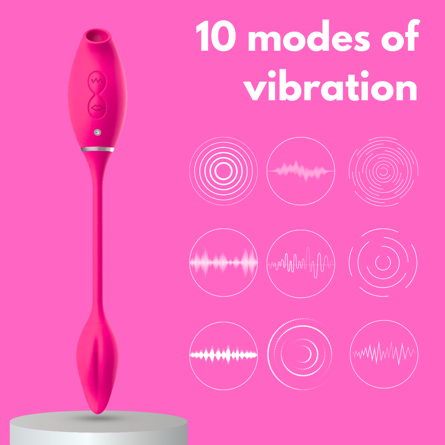 Clitoral Suction Stimulator with G-Spot Vibrator