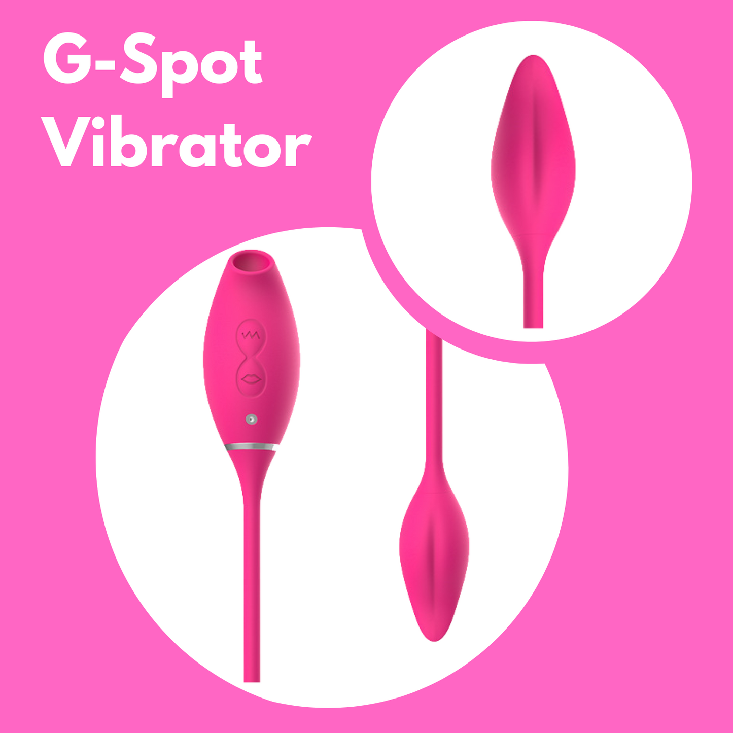 Clitoral Suction Stimulator with G-Spot Vibrator