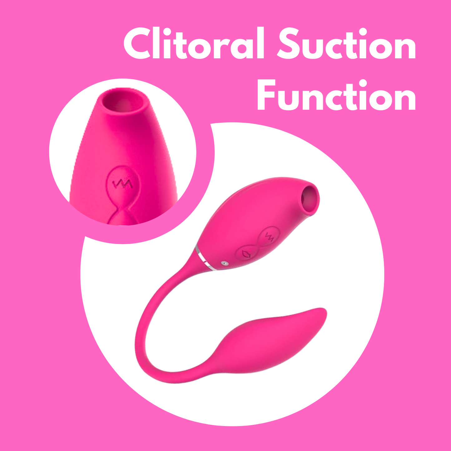 Clitoral Suction Stimulator with G-Spot Vibrator