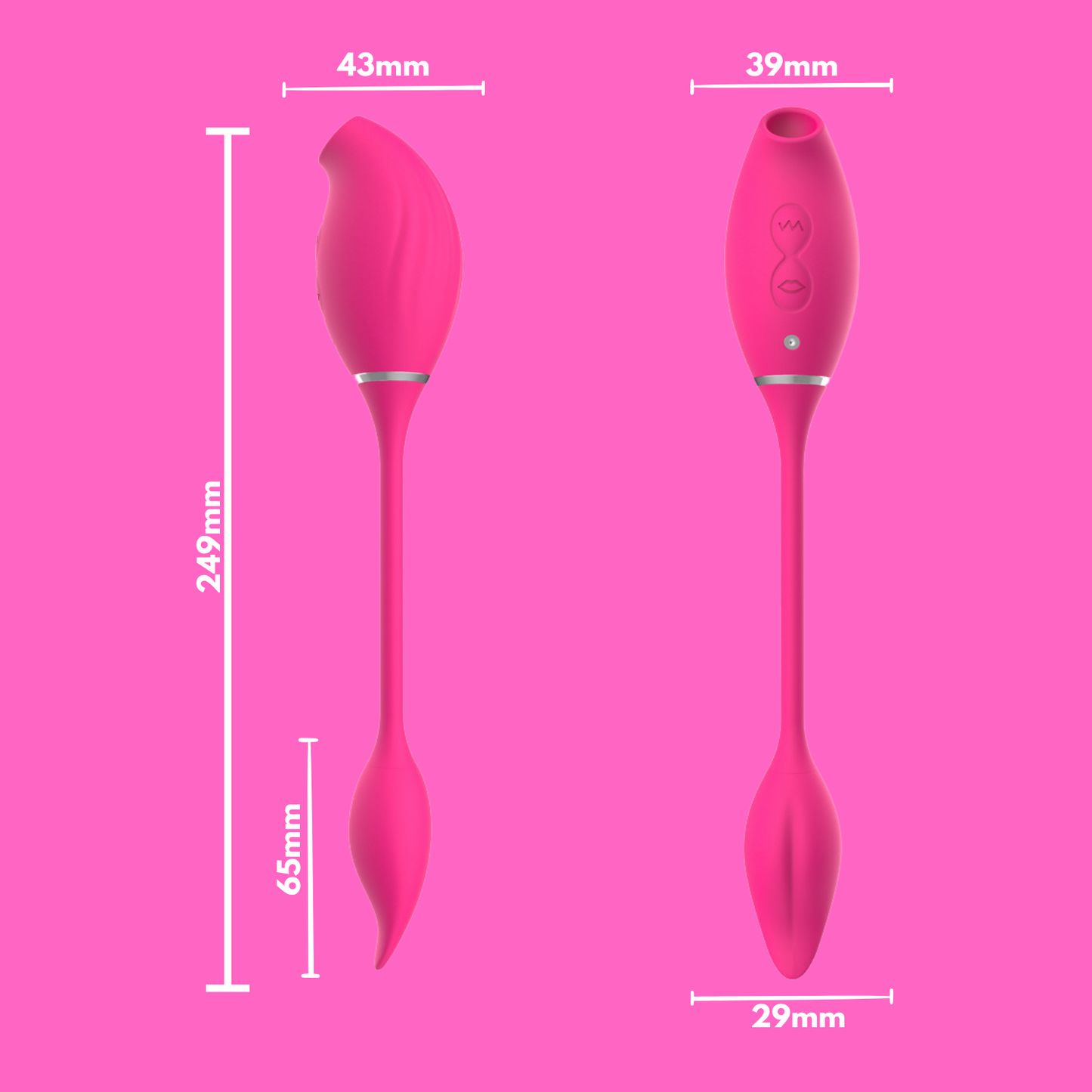 Clitoral Suction Stimulator with G-Spot Vibrator