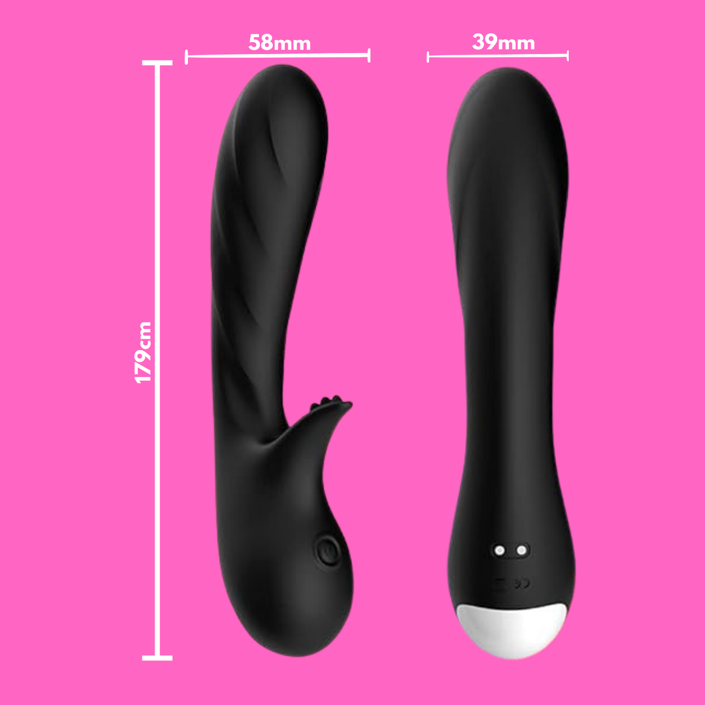 G-Spot and Clitoral Silicone Vibrator