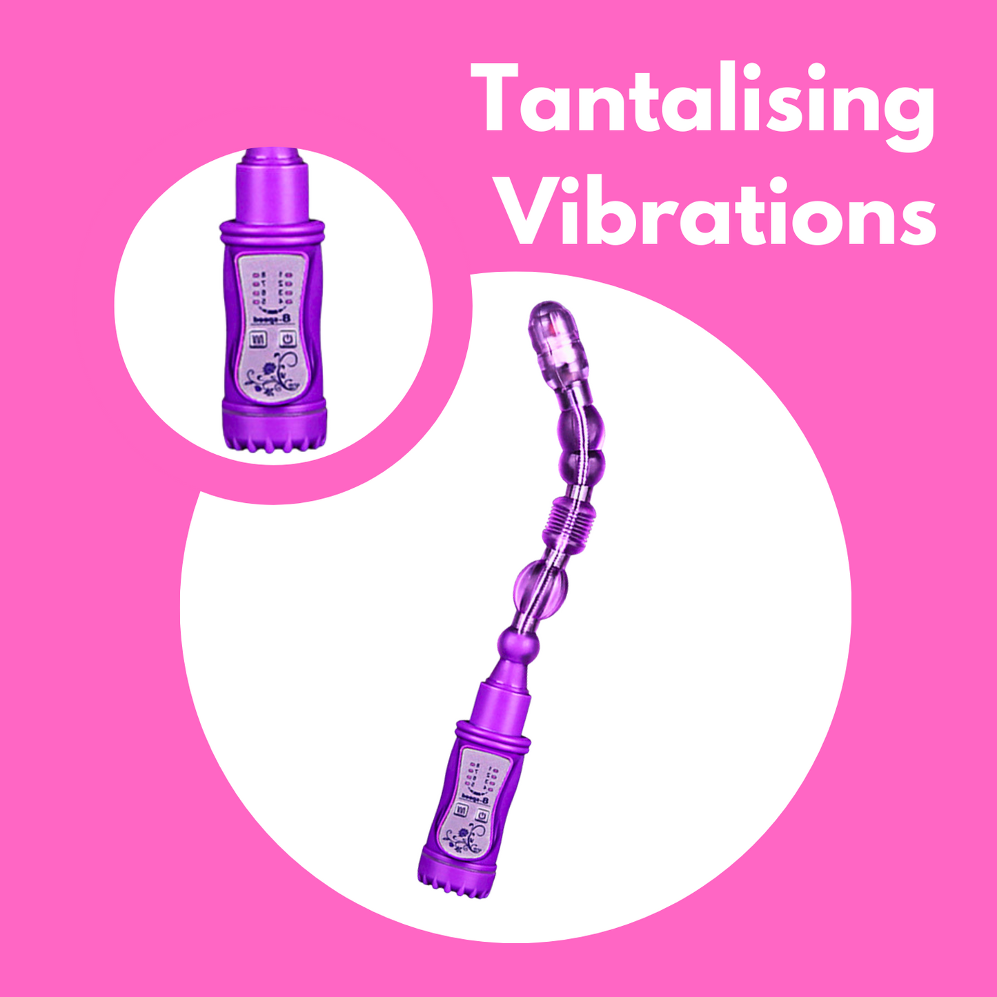 Bendable Vibrating Anal Beads