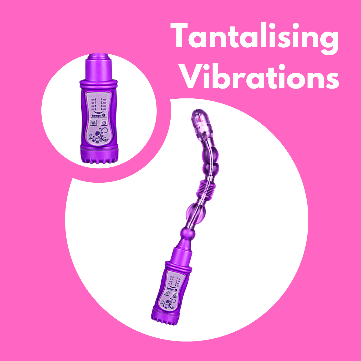 Bendable Vibrating P-Spot Anal Beads - Sexy Bee UK