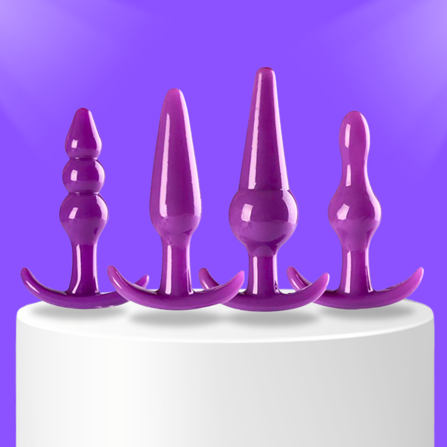 Silicone Butt Plug (4 Set) - Sexy Bee UK