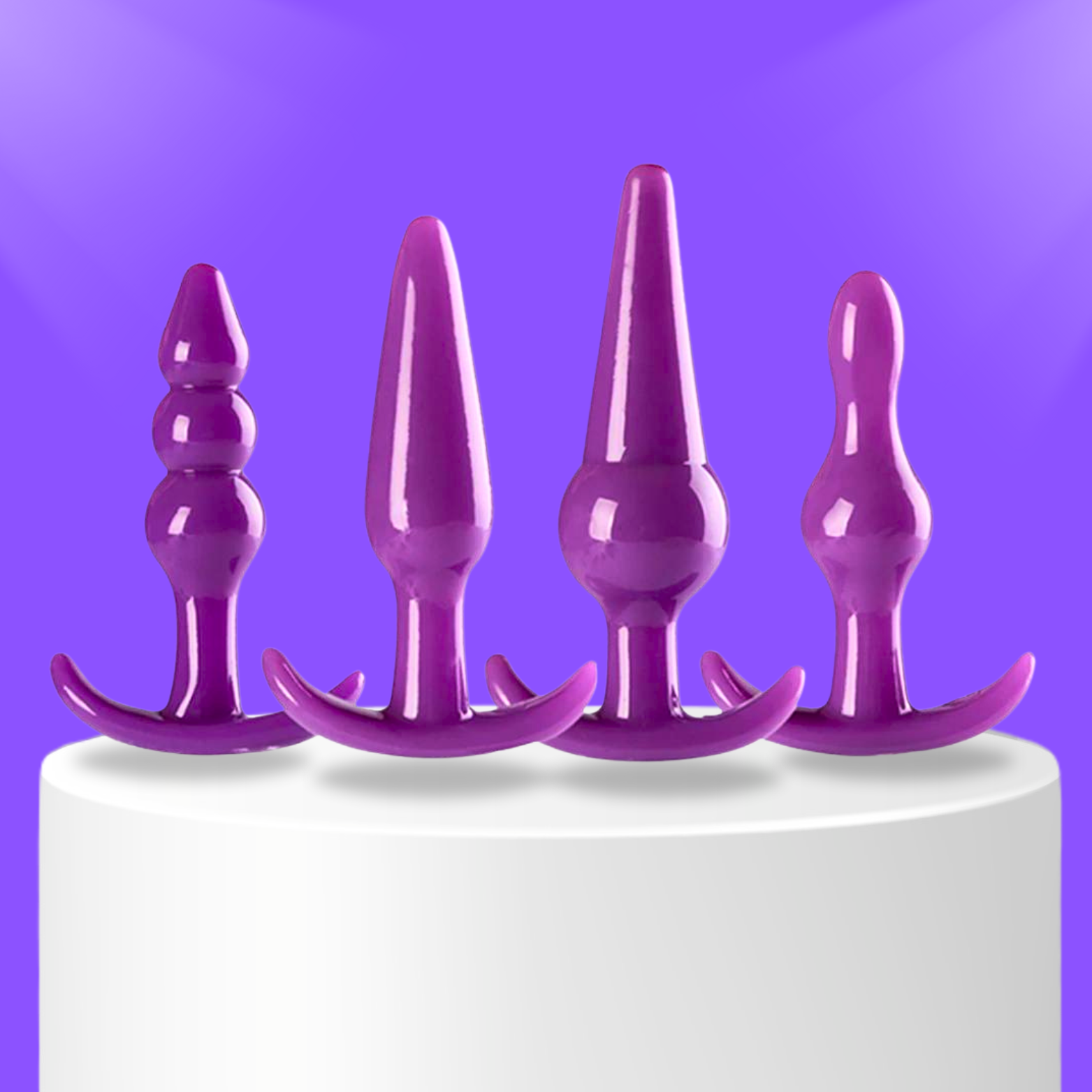 Silicone Butt Plug (4 Set) - Sexy Bee UK