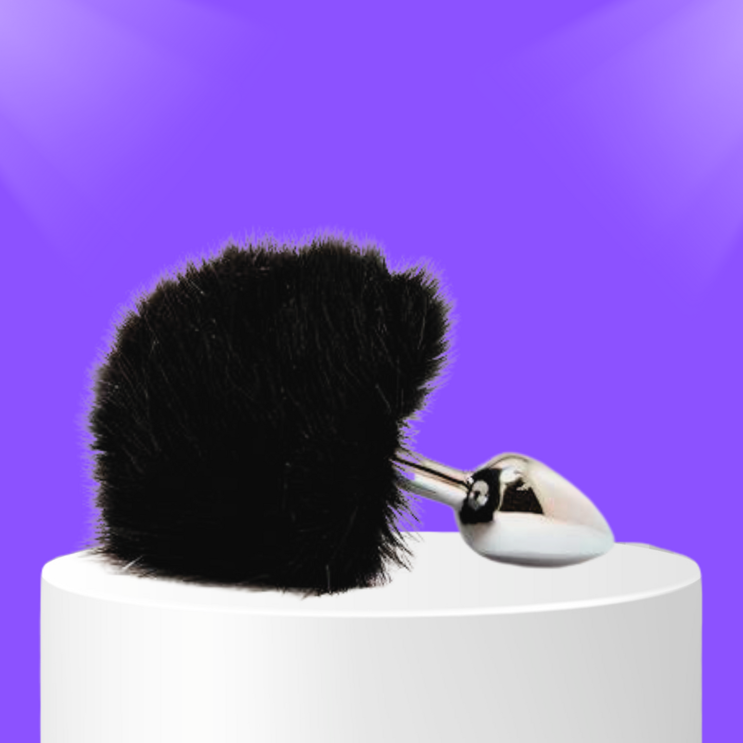 Faux Fur Bunny Tail Butt Plug - Sexy Bee UK