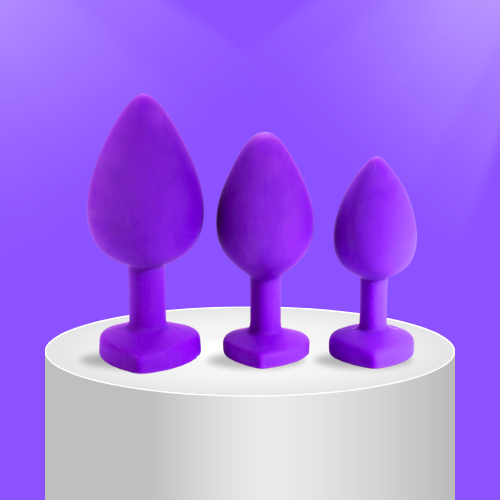 Midnight Madness Silicone Butt Plug Set