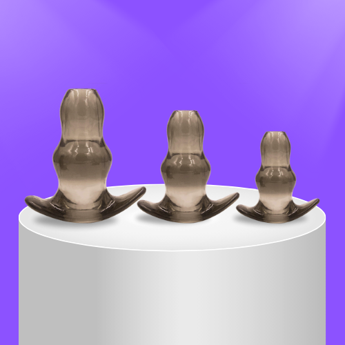 Grey Silicone Anal Expanders