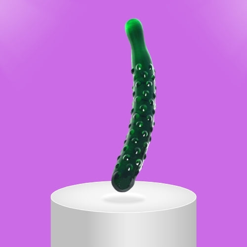 Glacier Glass Courgette Dildo