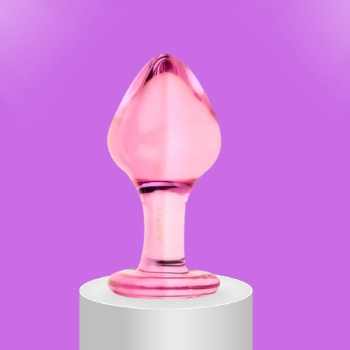 Pretty Pink Glass Butt Plug