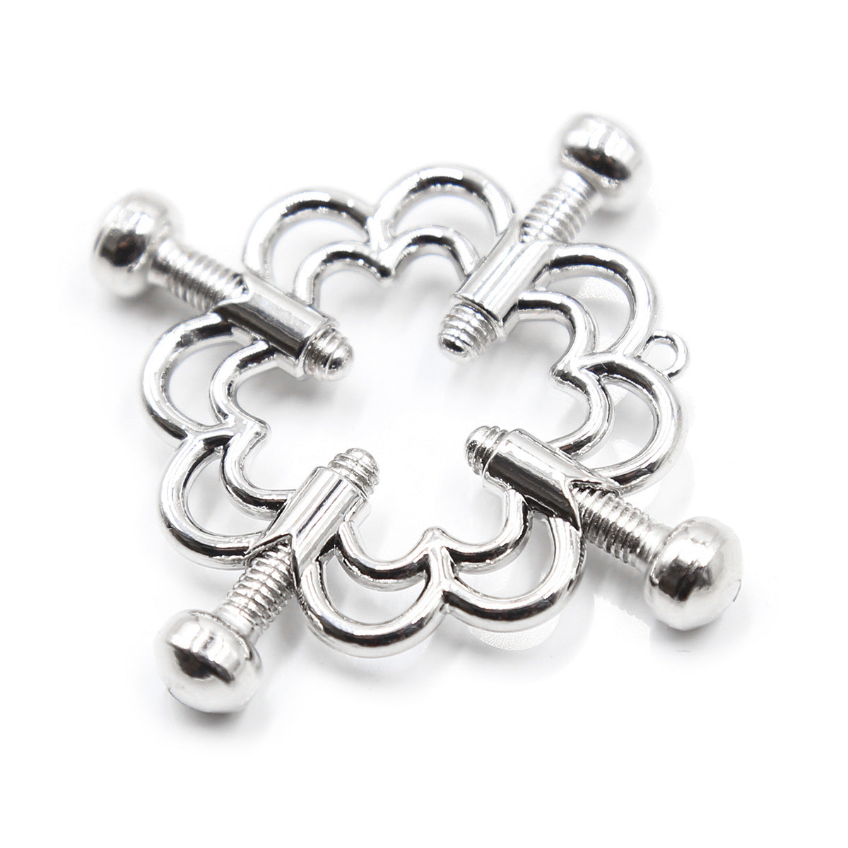 Flower Shaped Screw Tightening Nipple Clamps