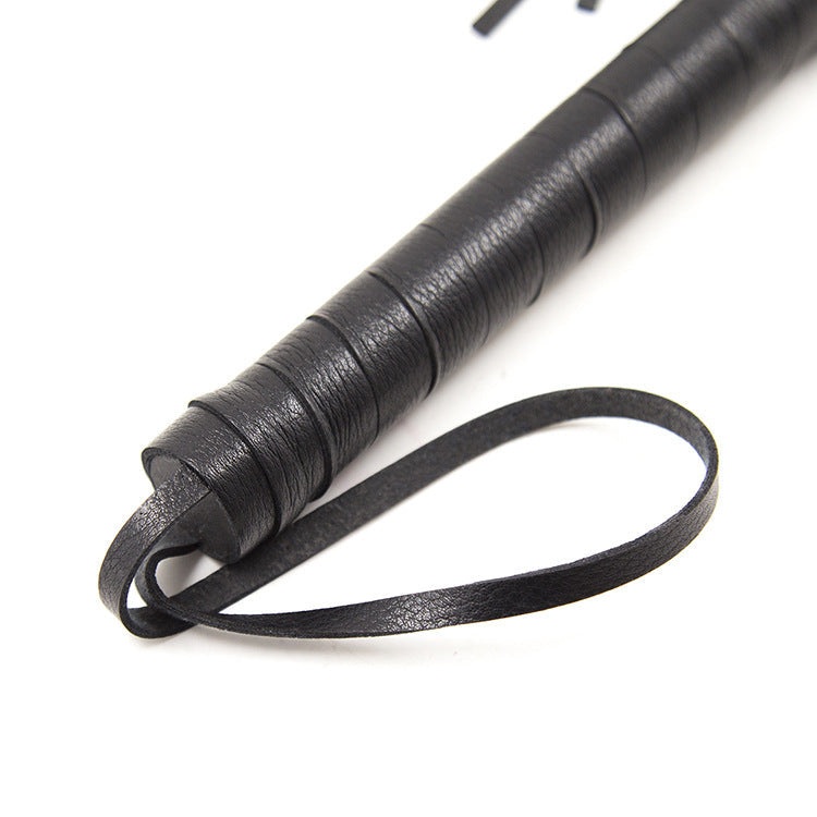 Black Faux Leather Submission Flogger