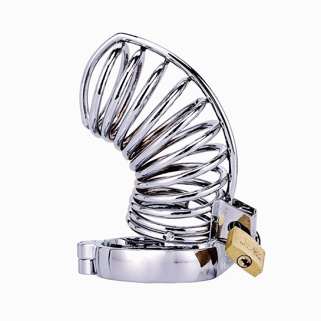 Stainless Steel Hunchback Chastity Cage - Sexy Bee UK