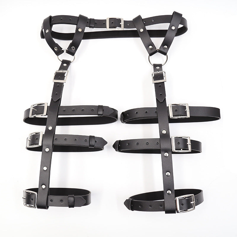 Triple Buckle Thigh Harness - Sexy Bee UK