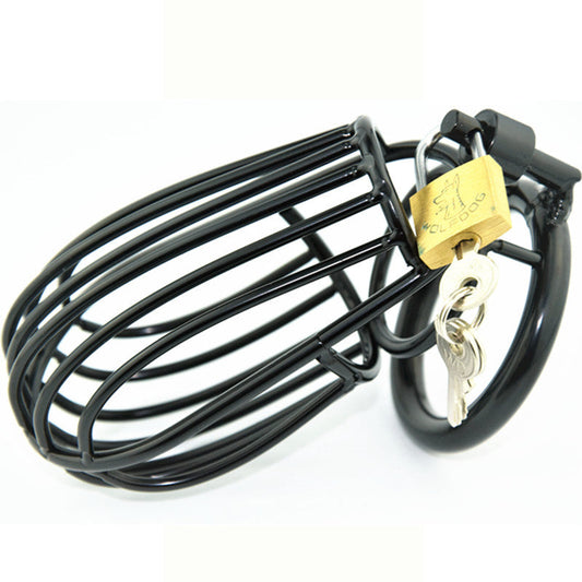 Blackout Stainless Steel Chastity Cage - Sexy Bee UK