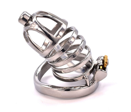 Chastity Cage with Silicone Urethral Sound - Sexy Bee UK