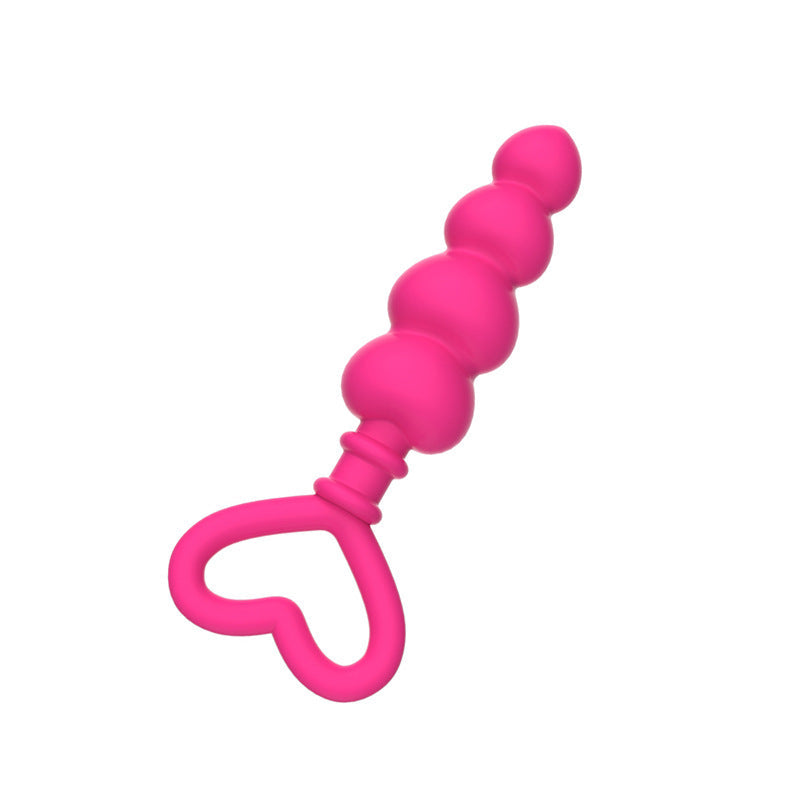 Silicone Heart Anal Beads - Sexy Bee UK