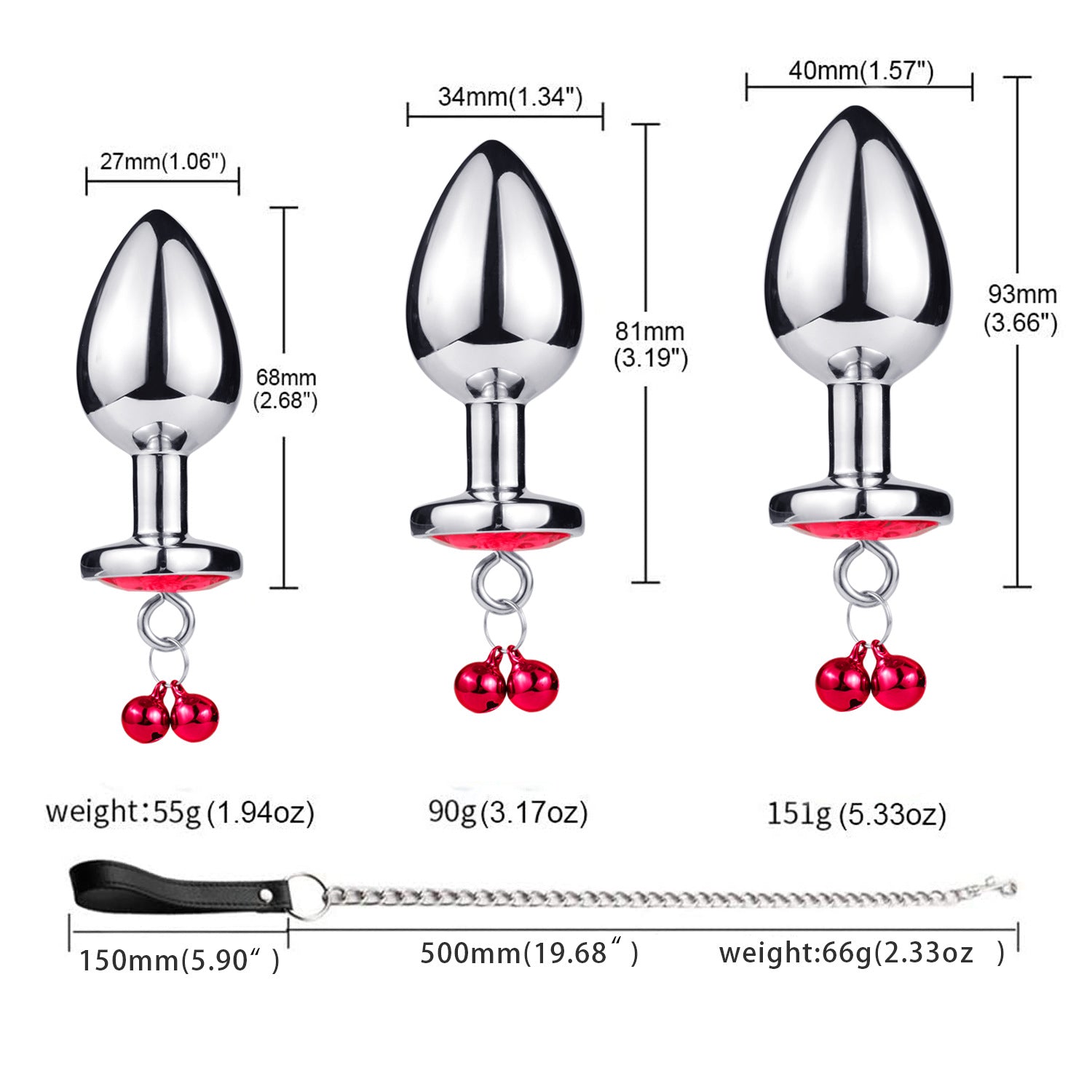 Anal Butt Plug with Detachable Lead - Sexy Bee UK