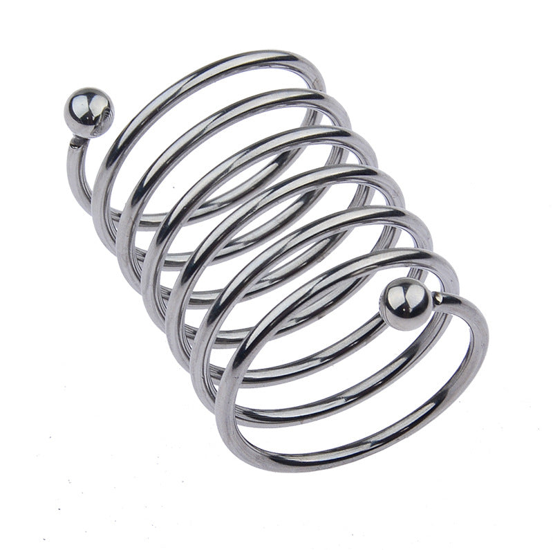 Spiral Stainless Steel Cock Ring - Sexy Bee UK