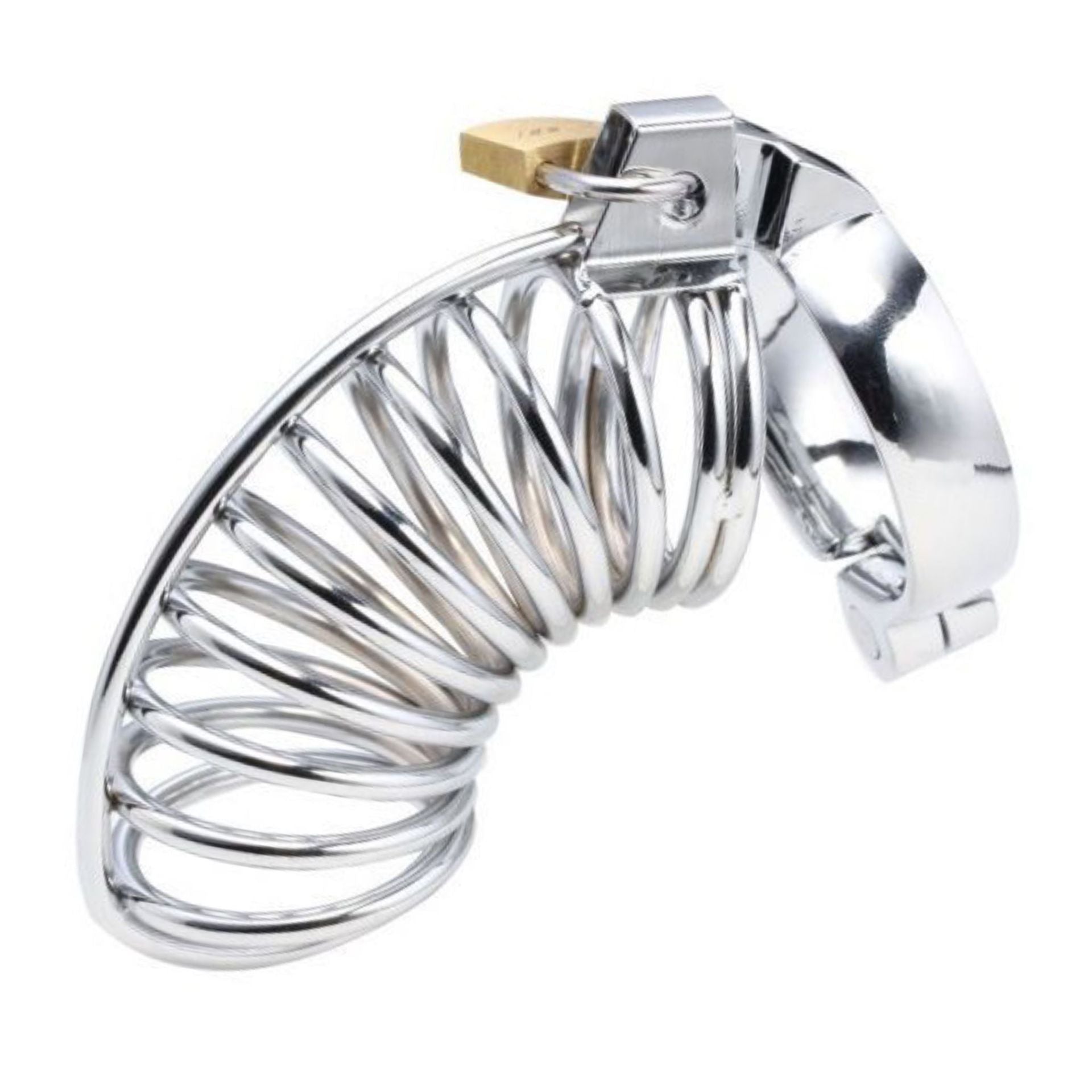 Stainless Steel Hunchback Chastity Cage - Sexy Bee UK