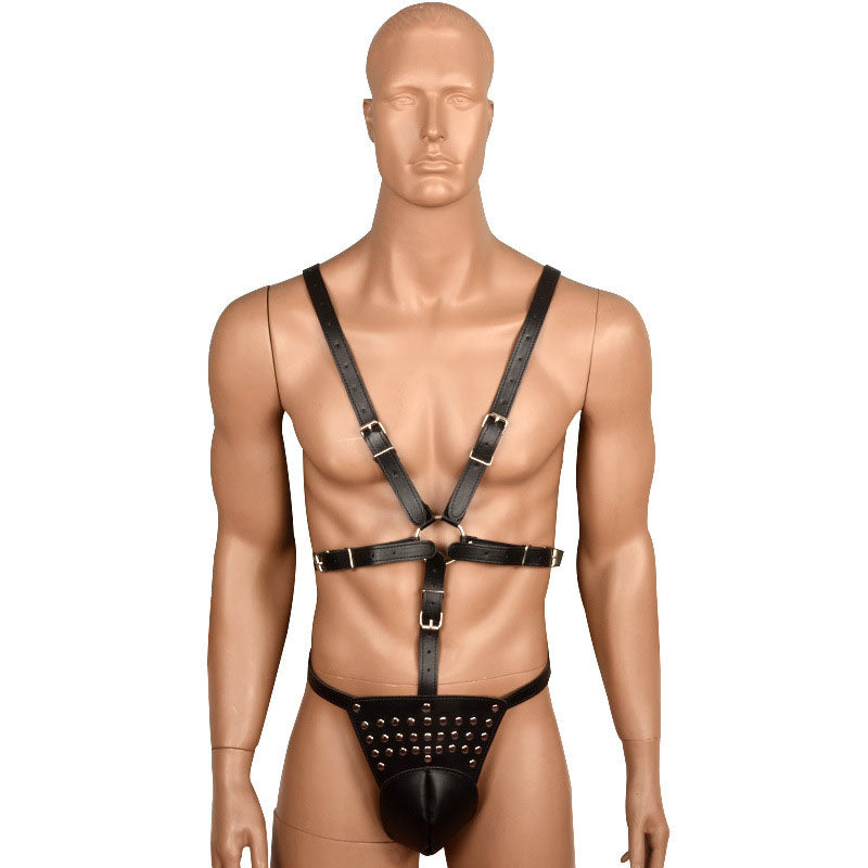 Male Power Jouster Pouch Body Harness - Sexy Bee UK