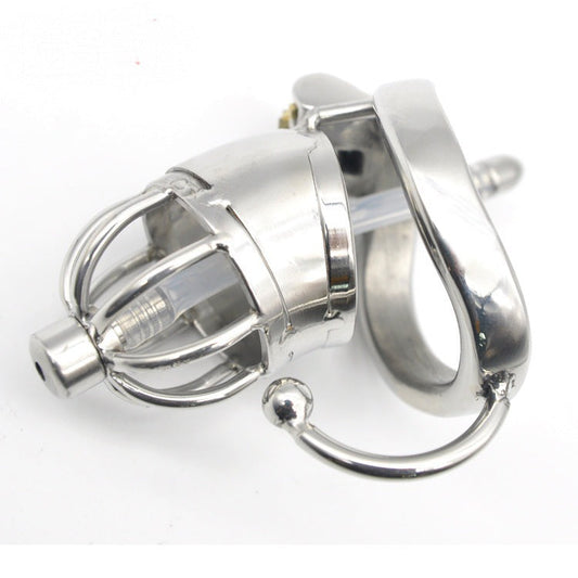 Stainless Steel Ball Dividing Spiked Chastity Cage - Sexy Bee UK