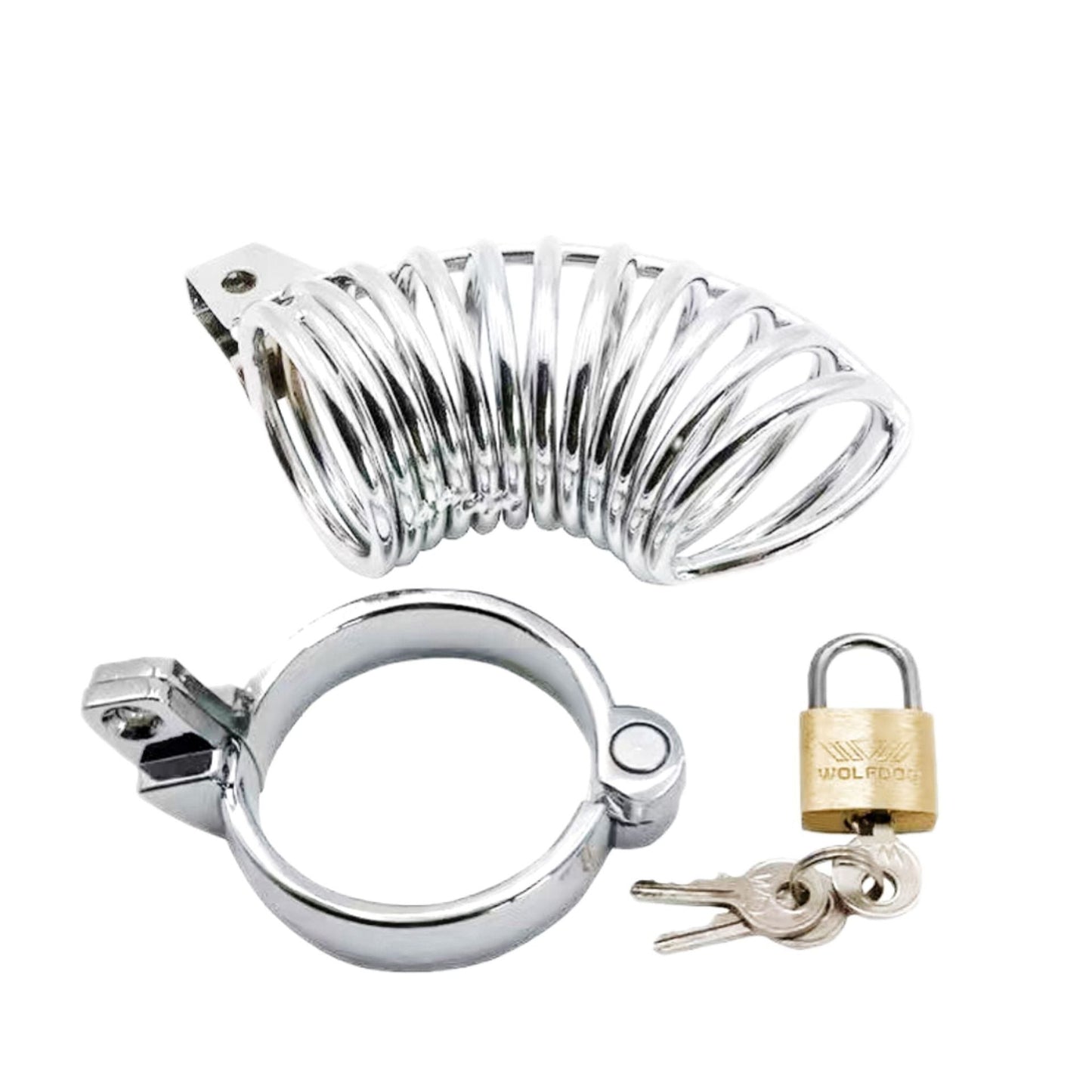 Stainless Steel Hunchback Chastity Cage - Sexy Bee UK