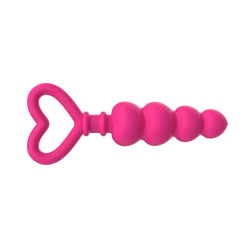 Silicone Heart Anal Beads - Sexy Bee UK