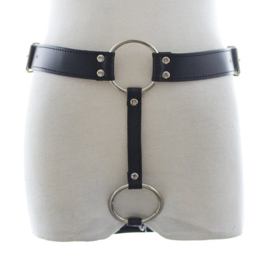 Adjustable Butt Plug Harness and Chastity Belt