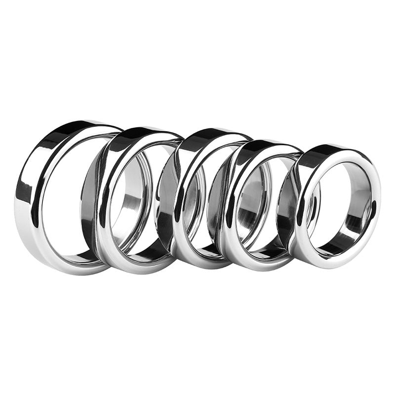 Thick Metal Cock Rings Set (5 Pack)