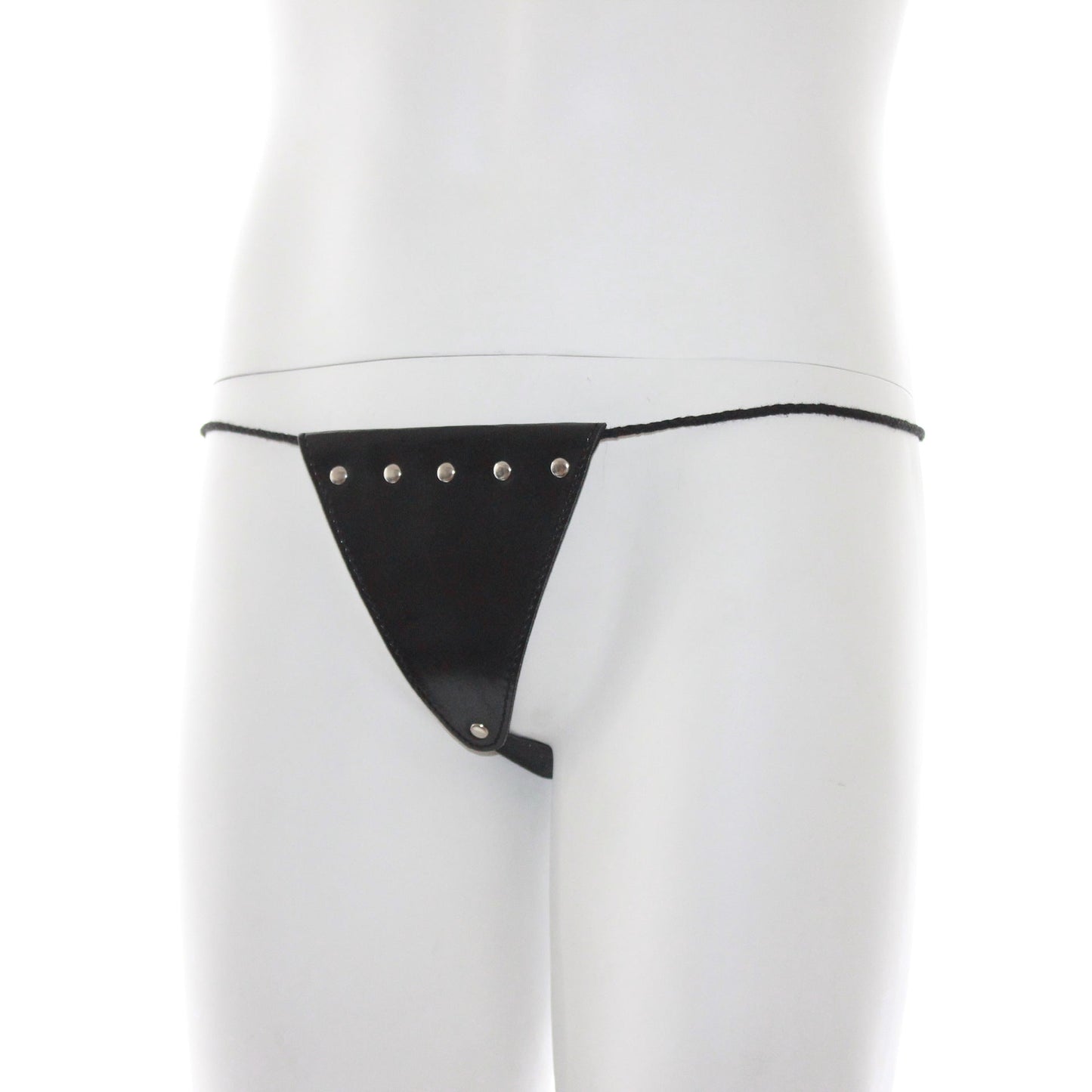 Leather Strap Knickers with Rivet Detail