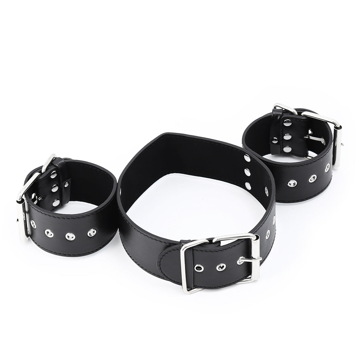 Intensity Black Collar to Wrist Restraint - Sexy Bee UK