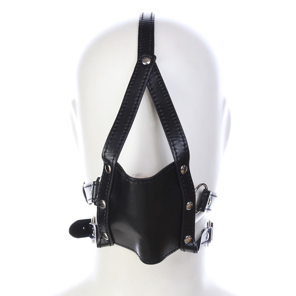 Faux Leather Gimp Mask Muzzle